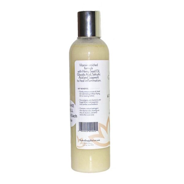 GLIMMER GODDESS Organic Acne Face Wash, Cleanser with Salicylic Acid for Acne & Oily Skin, 8 oz - Image 8