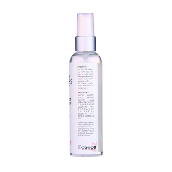 Organic Citrus Facial Toner with Rose Water Witch Hazel & Aloe Vera - Natural Astringent Closes Pores and Preps Skin - Image 9
