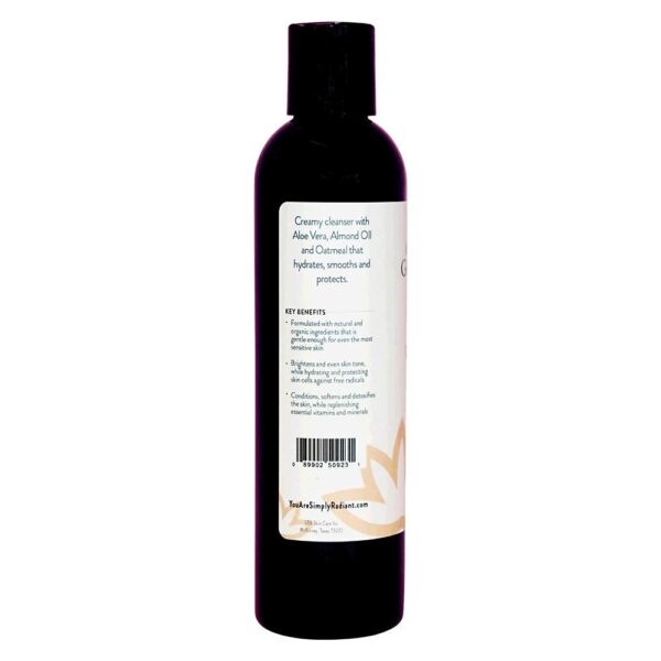 GLIMMER GODDESS Organic Gentle Cleanser For Sensitive Skin with Sweet Almond Oil, 8 oz - Image 3
