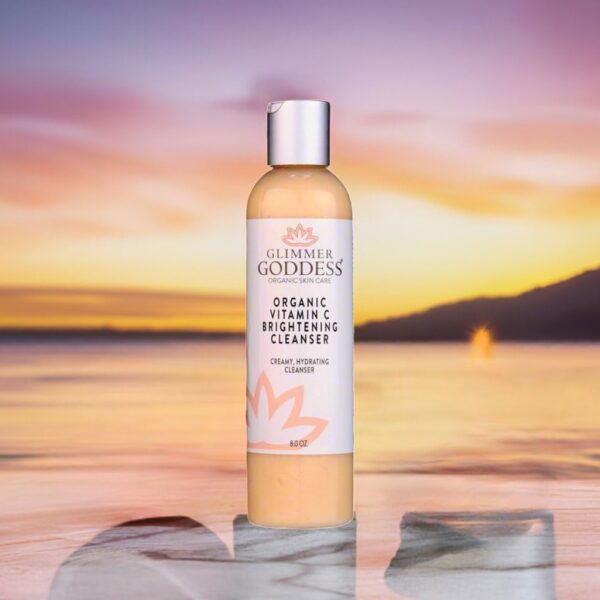 GLIMMER GODDESS Organic Vitamin C Facial Cleanser with Aloe & Jojoba – Hydrating & Refreshing, 8 oz - Image 6