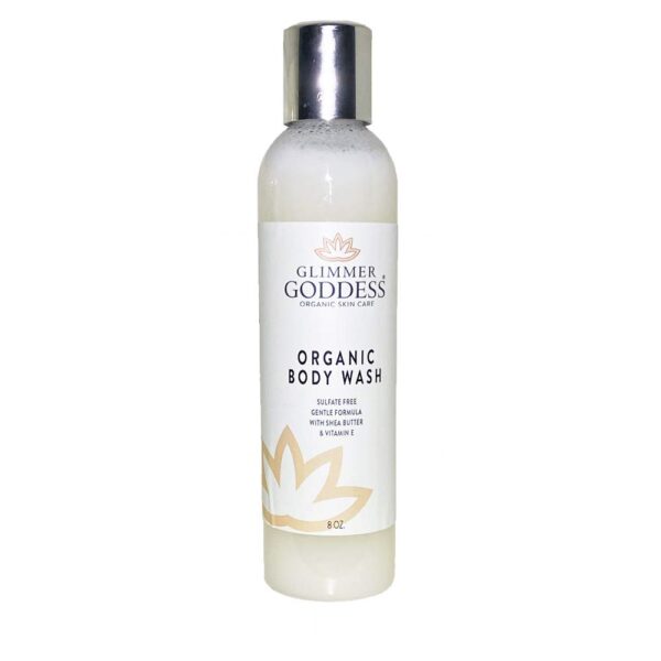 GLIMMER GODDESS Organic Moisturizing Sulfate-Free Body Wash, 8 oz