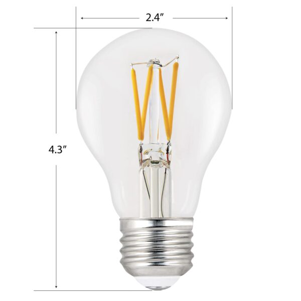 Feit Electric LED A19 Medium Base Light Bulb - 40W Equivalent - 15 Year Life - 450 Lumen - 5000K Daylight - Dimmable | 2-Pack - Image 8