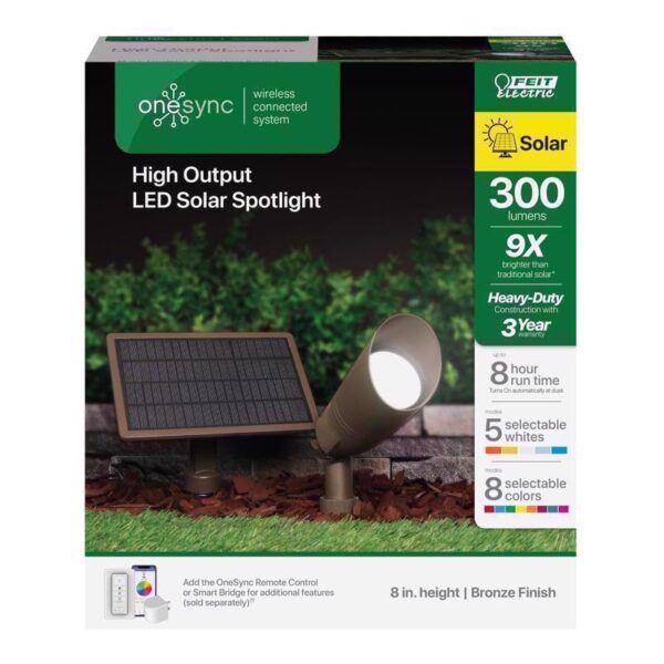Feit Electric OneSync Solar Powered 0 W LED Spot Light Kit 1 pk - Image 9
