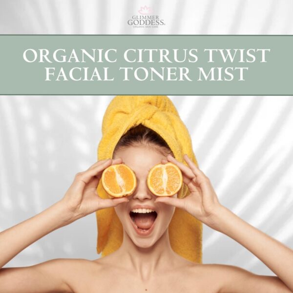 Organic Citrus Facial Toner with Rose Water Witch Hazel & Aloe Vera - Natural Astringent Closes Pores and Preps Skin - Image 4