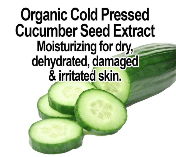 GLIMMER GODDESS Organic Cucumber Makeup Remover, 4 oz - Removes Makeup, Gentle Hydration, Antioxidant Protection, Face Cleanser - Image 3