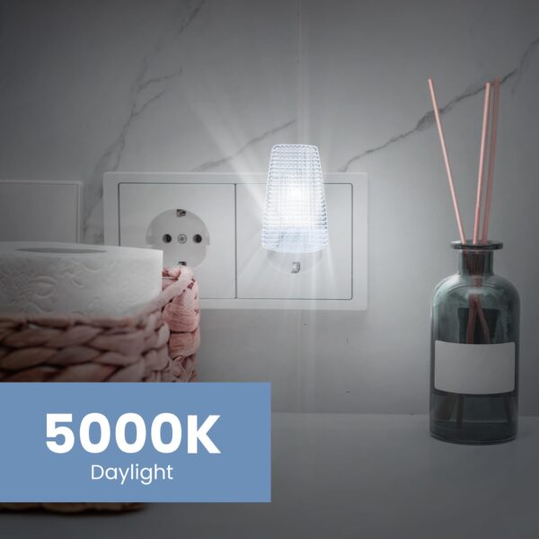 Feit Electric BP7C7/850/LED/4 0.6W 7W Equivalent 30 Lumen Candelabra Base LED C7 Night Light Bulb, 2.1" H x 0.9" D, 5000K (Daylight), 4 Piece - Image 7