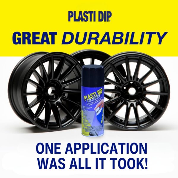 Plasti Dip Glossy Black Spray (11 oz) for Automotive Enthusiasts – Flexible Glossy Black Rubber Coating for Wheels, Graphics & DIY Projects – Plastidip Spray for Easy Peelable Protection – (1 pack) - Image 2