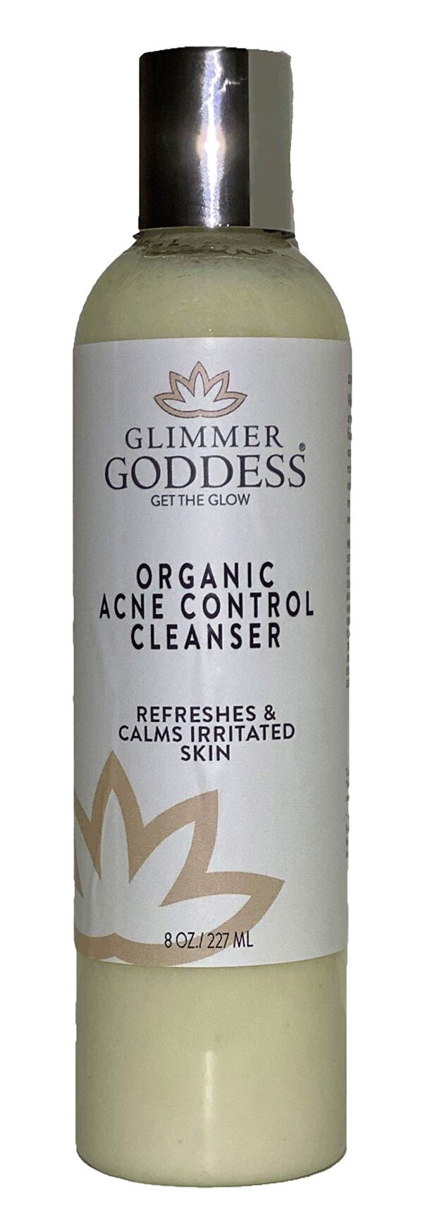 GLIMMER GODDESS Organic Acne Face Wash, Cleanser with Salicylic Acid for Acne & Oily Skin, 8 oz - Image 2