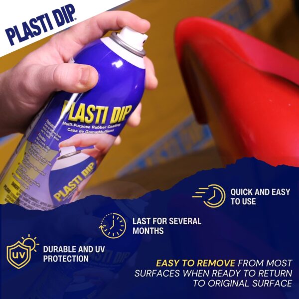Plasti Dip Red Spray – 11oz Aerosol Rubber Coating – Flexible, Peelable, Protective Coating for Tools, Wheels, Automotive & DIY Projects - Image 5