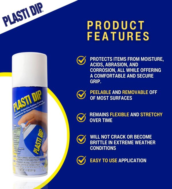 Plasti Dip Multi-Purpose Rubberized Coating - Aerosol - White - Image 6