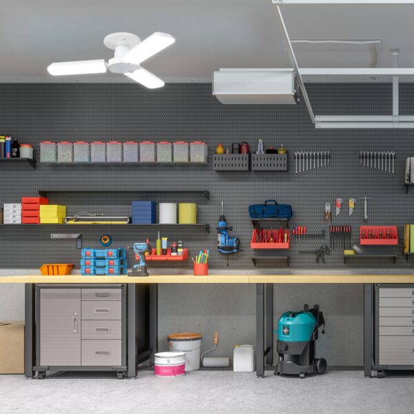 Feit Electric LED Garage Light Bulb, 300W Equivalent, 4000 Lumens, 3CCT, Adjustable Panel, Multi-Directional Garage Light Panels, E26 Base, 25,000-Hour Lifetime, ADJ4000/3CCT/LED - Image 6