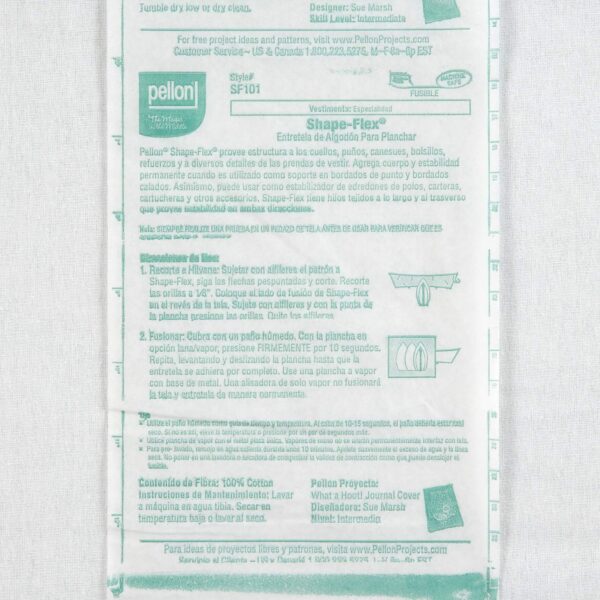 Pellon SF101 Shape-Flex Fusible medium weight woven interfacing White Sold by Yard - Image 4