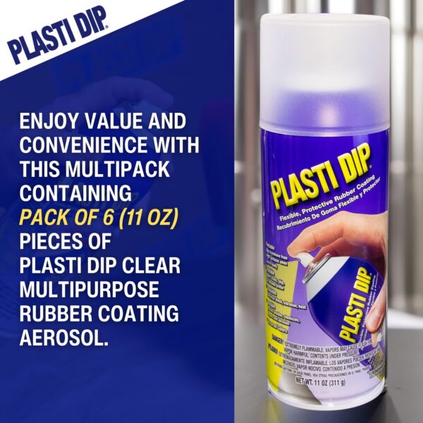 Plasti Dip 11 oz Clear Aerosol – Transparent Peelable Rubber Coating Spray, Removable Protective Clear Coat for Automotive, Tools & DIY Projects (Invisible Weatherproof Seal) - Image 3