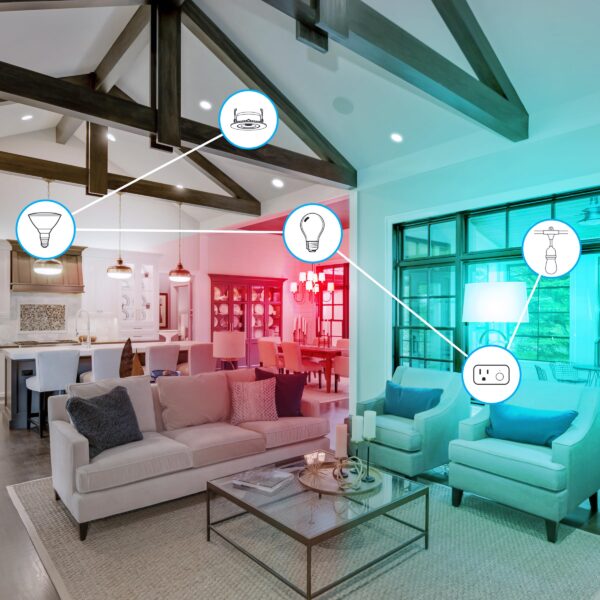 Feit Electric Smart Bulb, 100W Equivalent Color Changing and Tunable White, 2.4Ghz Wifi light bulb, No Hub Needed, Works with Alexa and Google Assistant, High CRI Dimmable LED OM100/RGBW/CA/AG, 1 Pack - Image 4