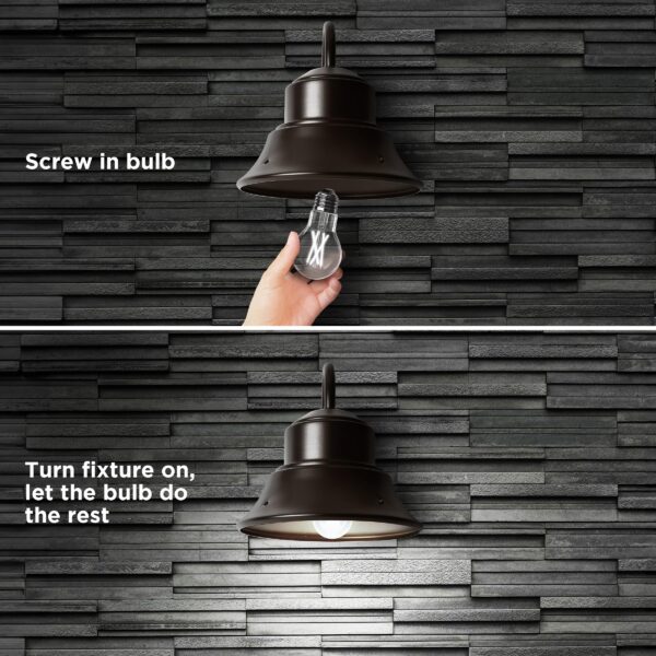 Feit Electric LED Built-in Dusk to Dawn Sensor Intellibulb - Clear Filament A19 with an E26 Medium Base Light Bulb - 60W Equivalent - 15 Year Life - 800 Lumen - 5000K Daylight - Image 3