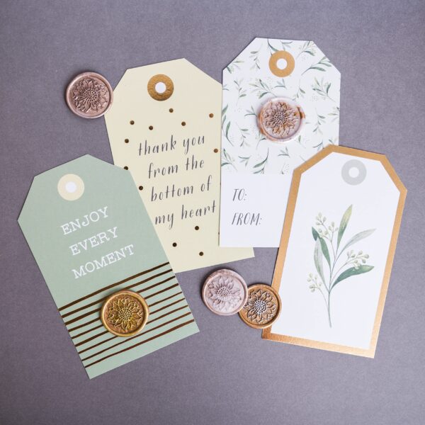 Hoppler Premium Wax Seal Kit with Seal Gun, Wax Sticks, a Flower Stamp, 12 Cavity Silicone Mold, and Extra Additions to Make Seals Stand Out and Make Invitations in Bulk. (Champane Gold) - Image 3