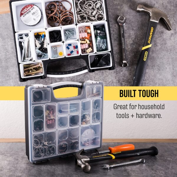 HOPPLER Organizer For Beads, Bolts, Screws, Wax Seal Kit Tools, Craft Supplies, Fishing Tackle, And More. Great Hardware Organizer For Bead Storage And Wax Sealing Supplies To Help Stay Creative. - Image 6