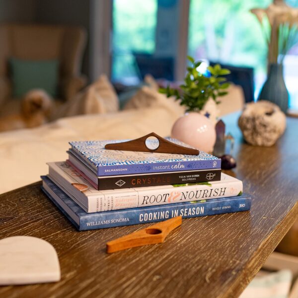 HOPPLER Dual Function Wooden Book Page Holder - Handmade from African Mahogany They are Novel Wooden Book Accessories and Gifts for Book Lovers - Image 2